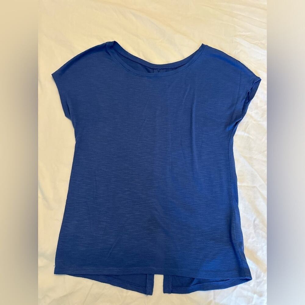 Blue SO Split back shirt